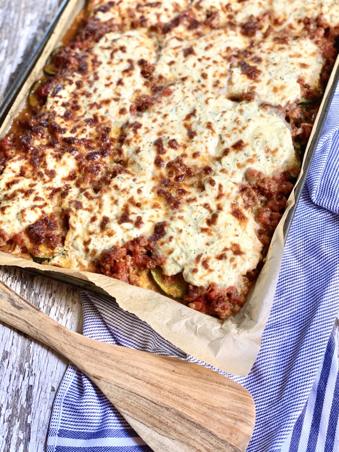 Keto Sheet Pan Zucchini Lasagna Natasha's Southern Flavor