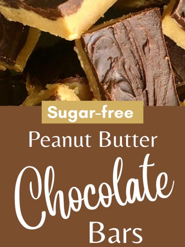 Peanut Butter Chocolate Bars Sugar-free