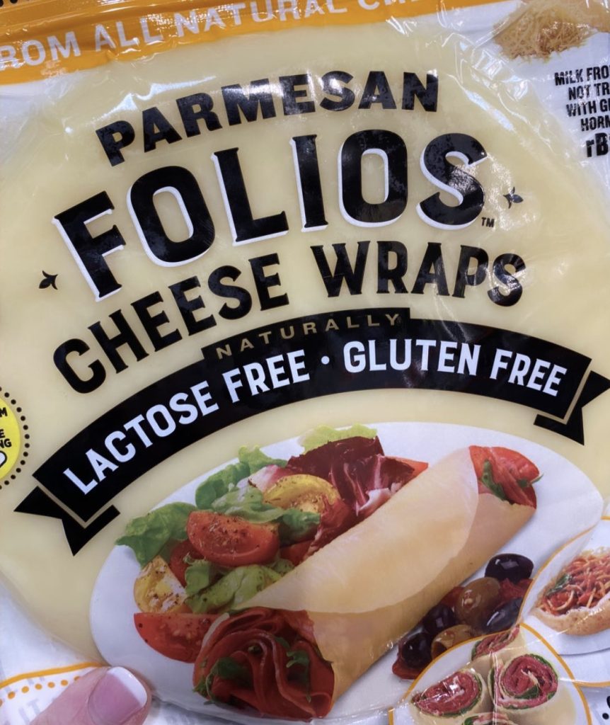 Parmesan wraps in package at Costco.