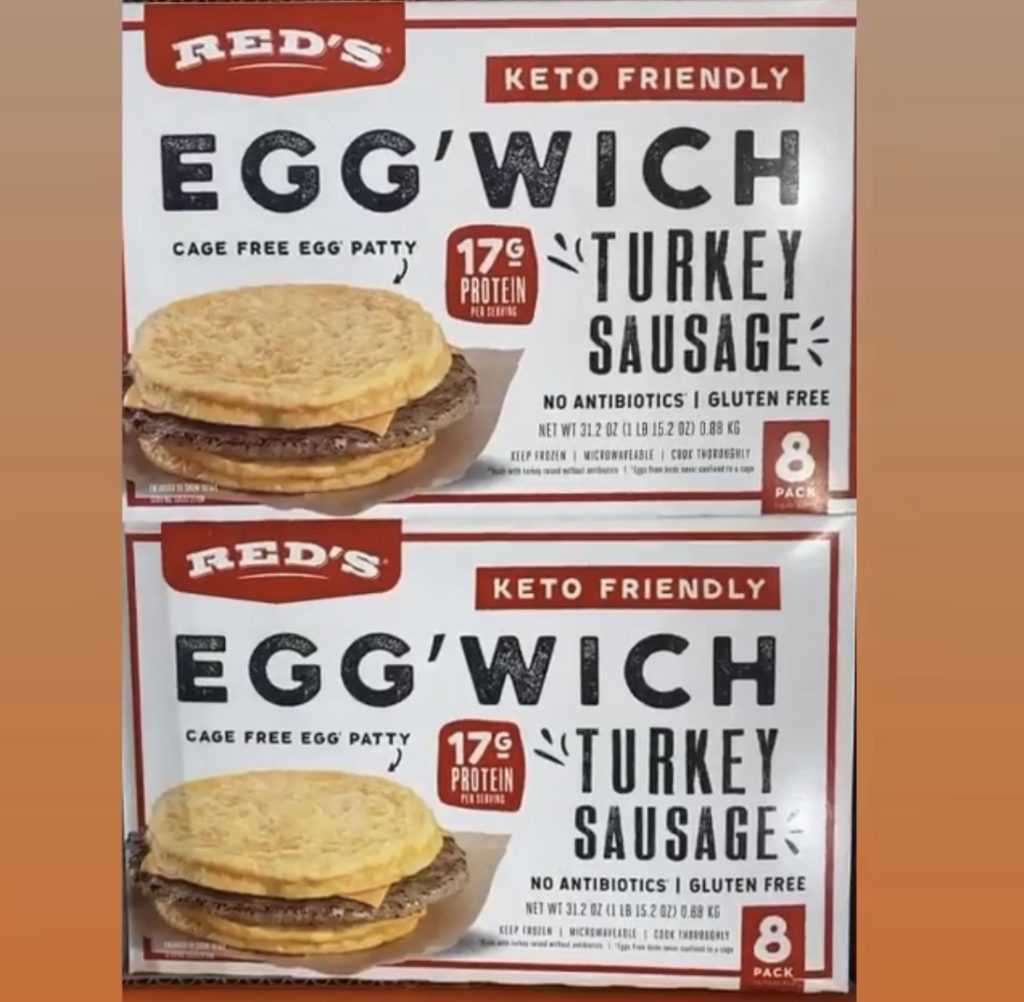 eggwich sandwiches in case at Costco.