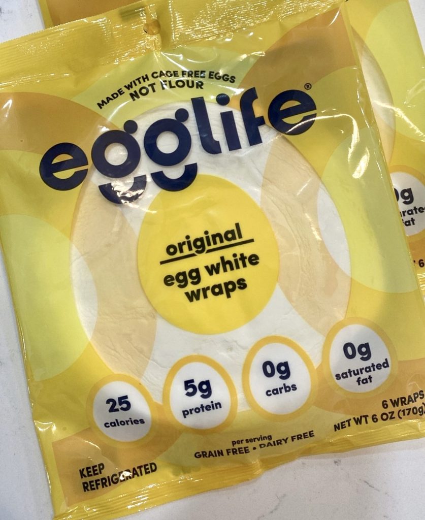 Package of egglife wraps.