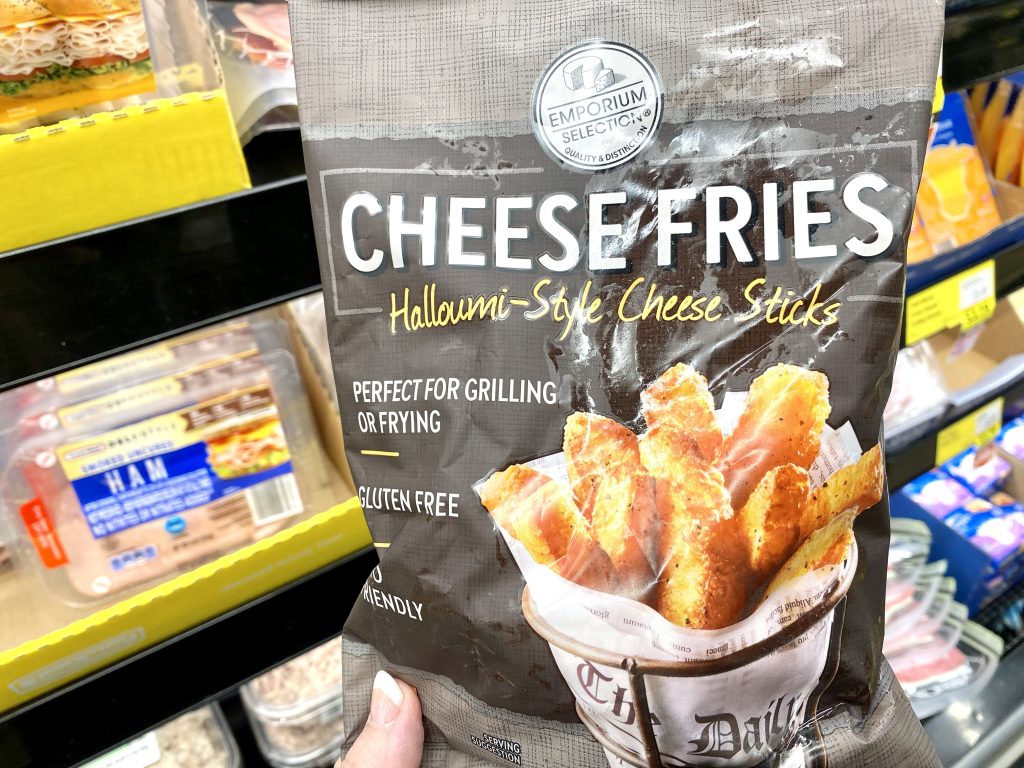 Cheese fries bag at grocery store.