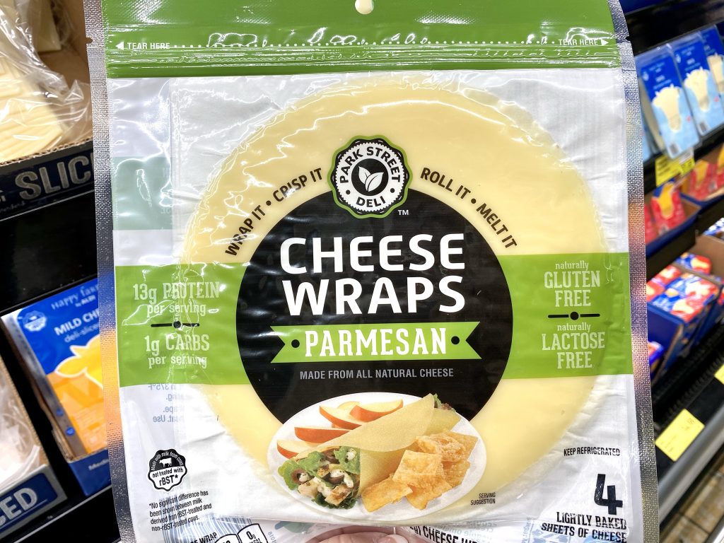 Cheese wraps at grocery store.