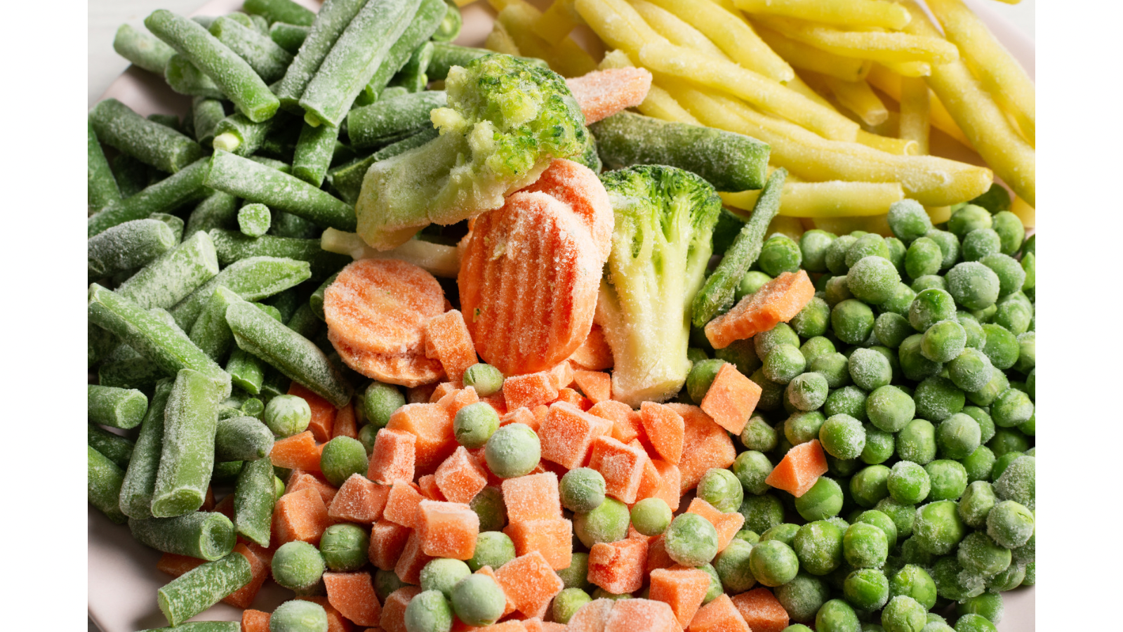 Frozen mixed vegetables.