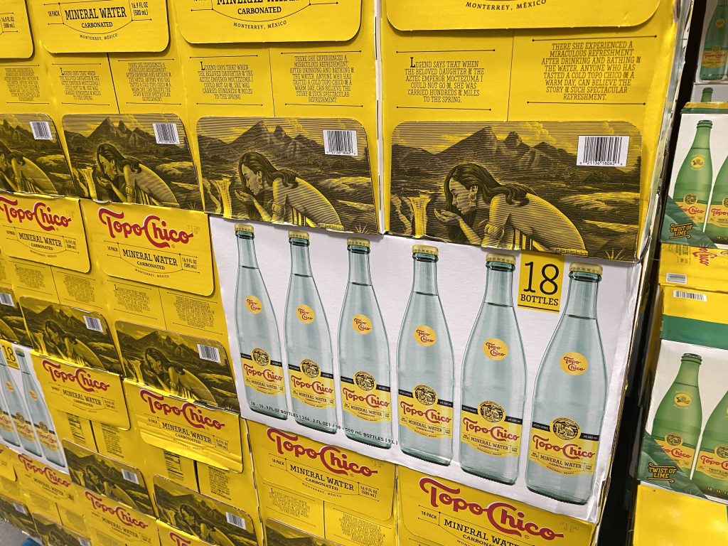 topo chico on grocery shelf.