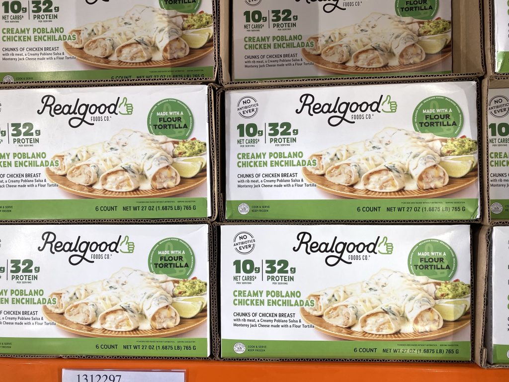 Real food enchiladas in the freezer section of grocery.  
