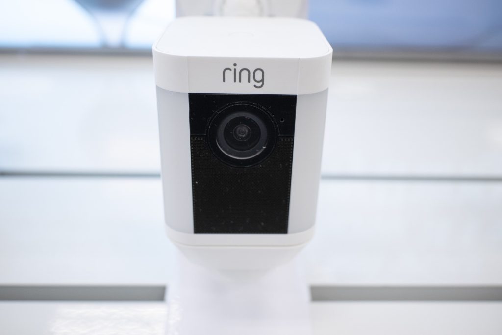 A ring video camera.