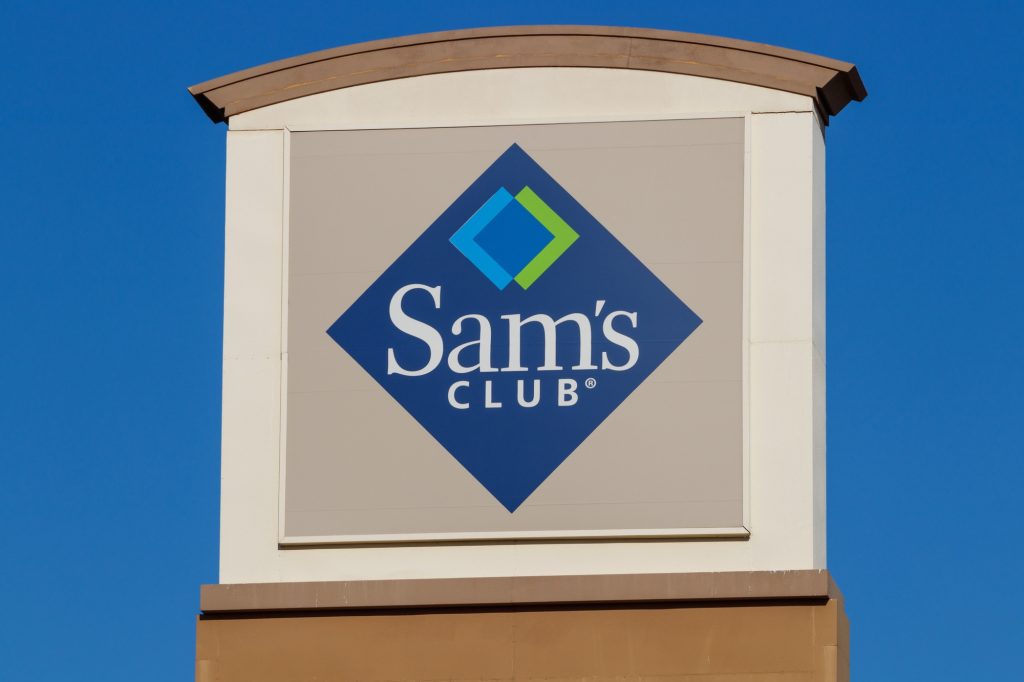 Sam's Club Sign outside the store.