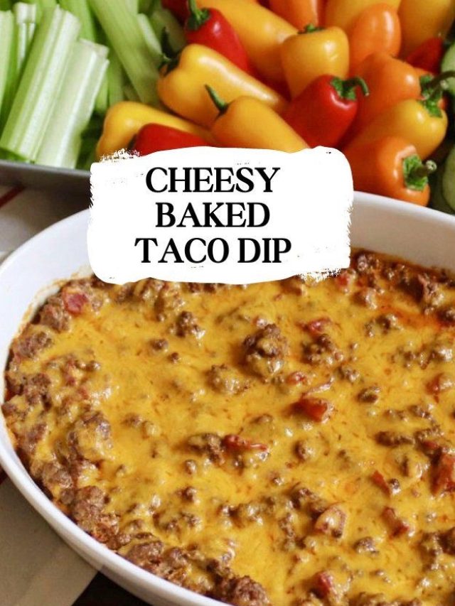 Cheesy Baked Taco Dip