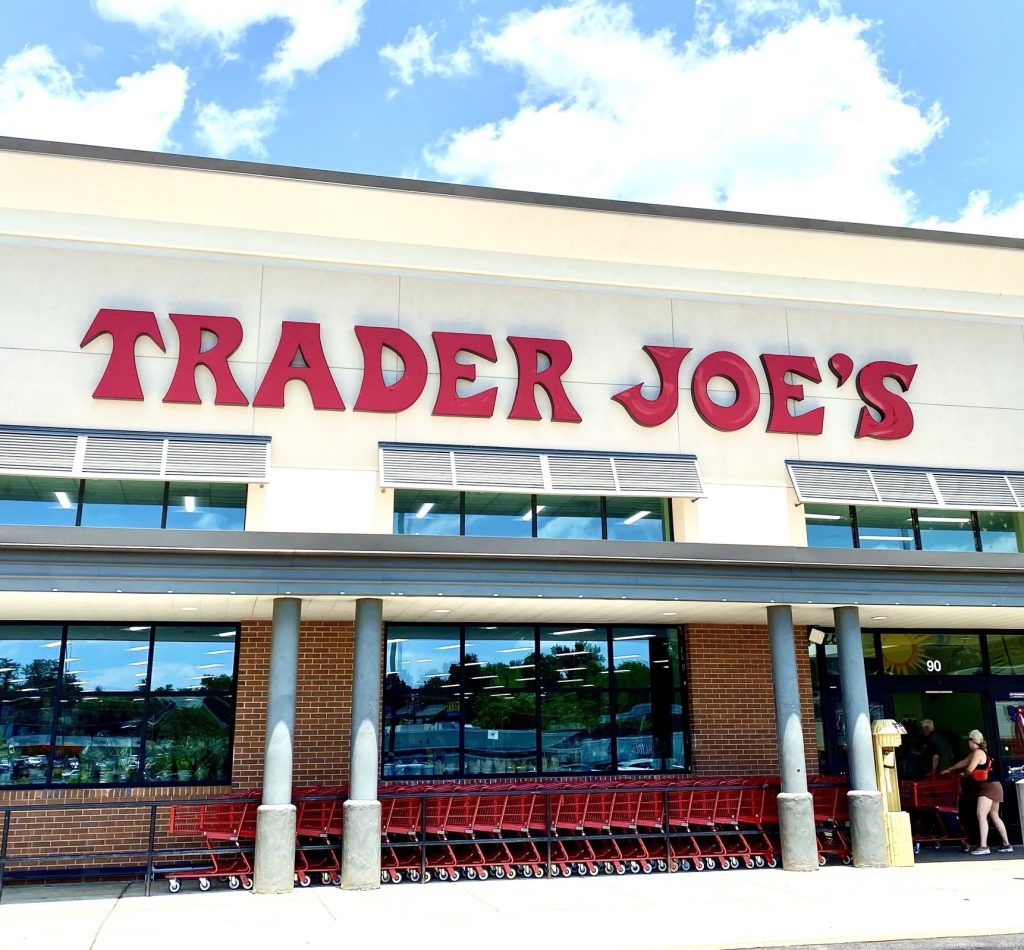 Front of building at Trader Joe's.