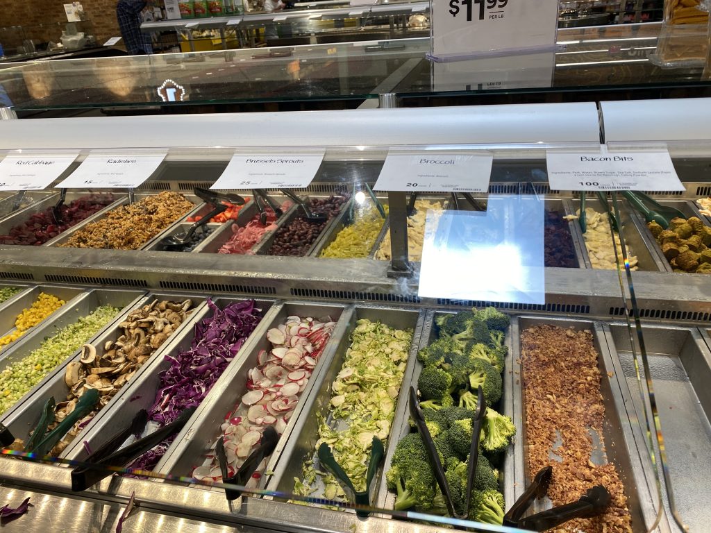 Hot Bar at Whole Foods Market.