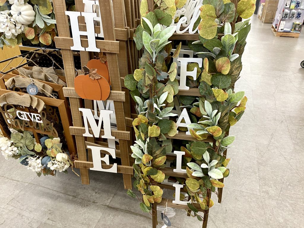 Fall front porch decor at big lots.