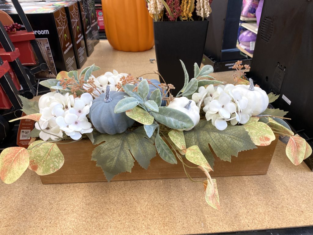 Fall table centerpiece at big lots.