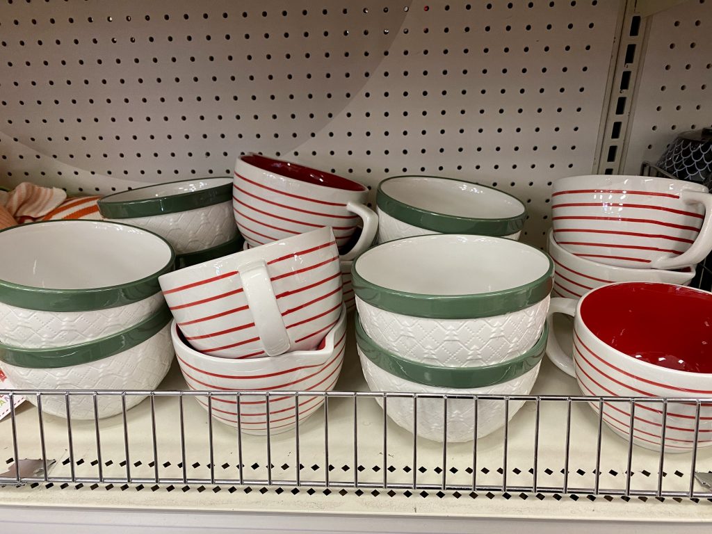 Christmas bowls at target.