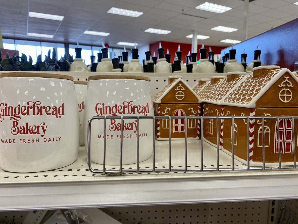 Christmas cookie jars at target.