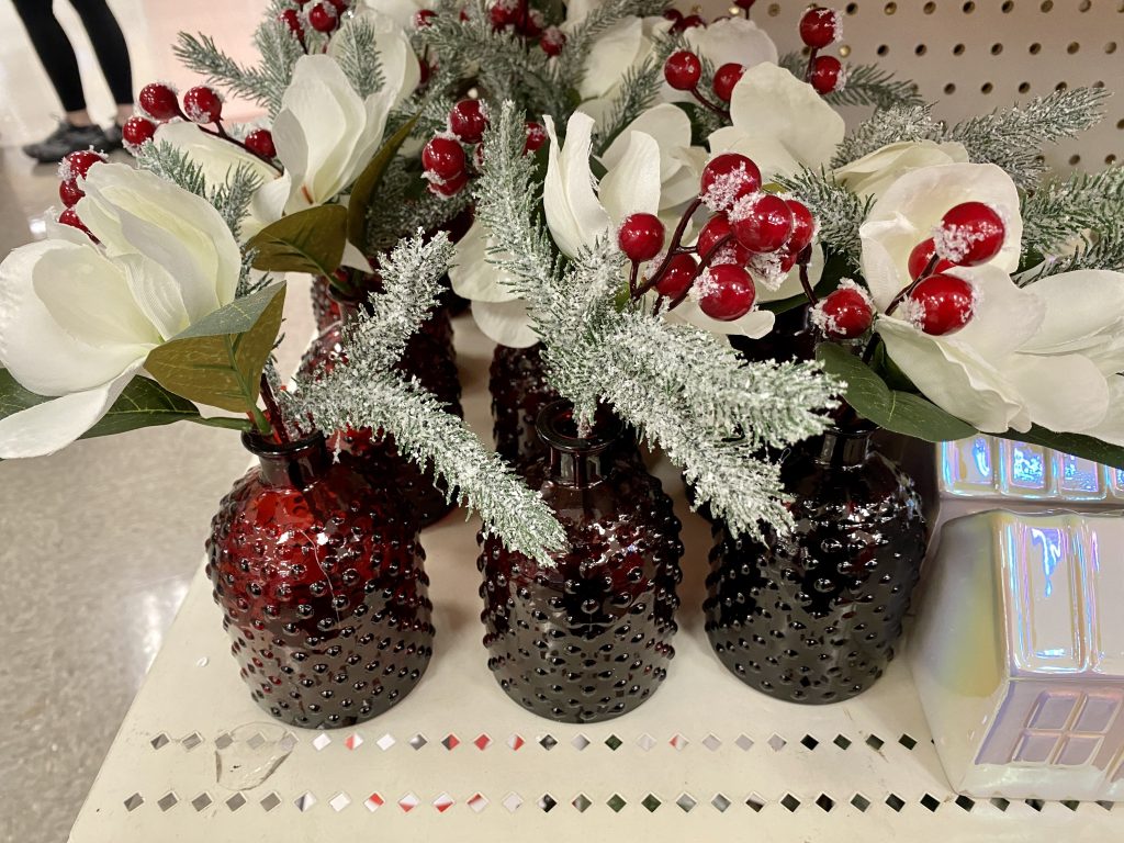 Christmas table top decor at target.