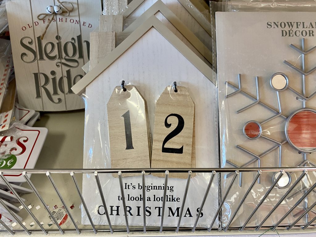 small advent calendar at target.