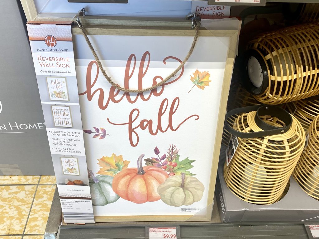 Large fall framed are at aldi.