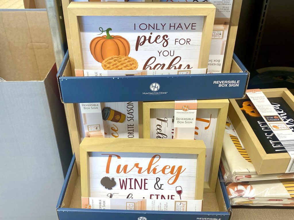 Small frames fall wall art at aldi.