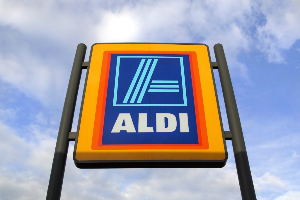 Large ALDI Sign.