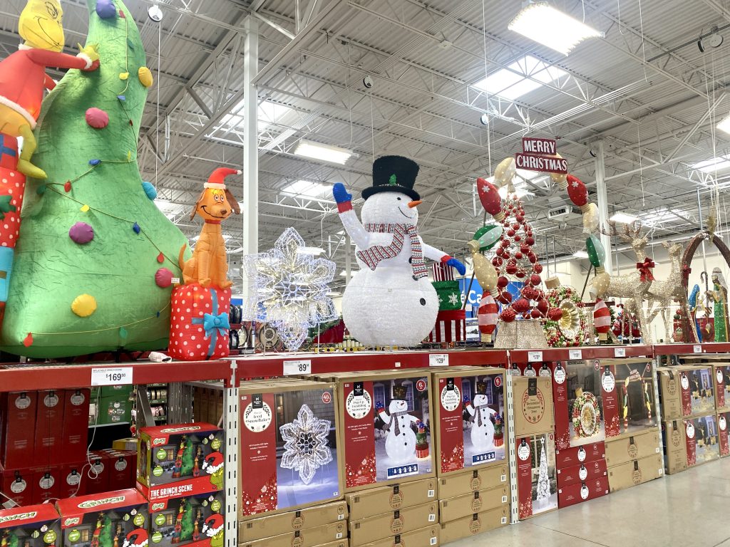 Light up yard decor for christmas at sam's club.