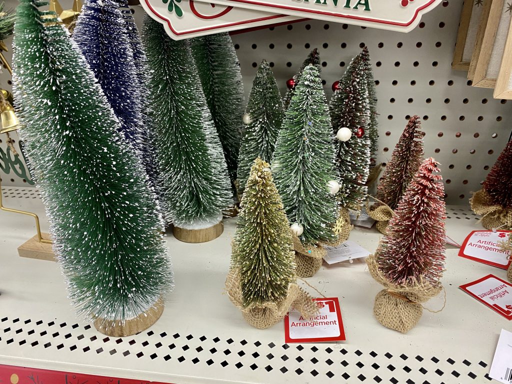 table top mini christmas trees.