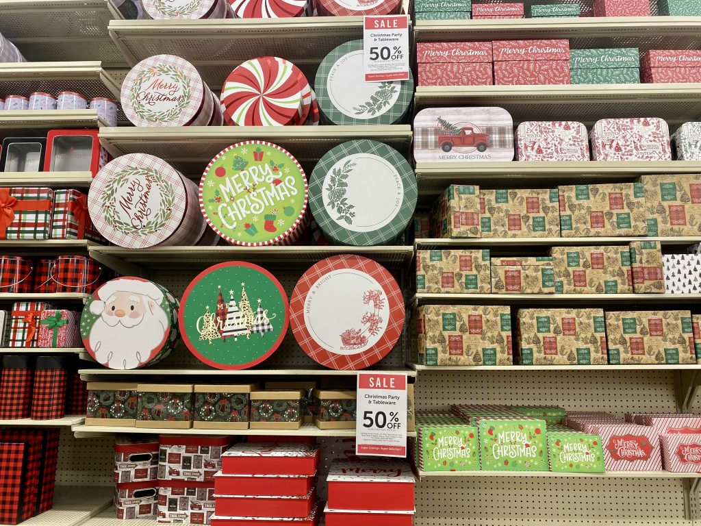 Gift boxes at hobby lobby.