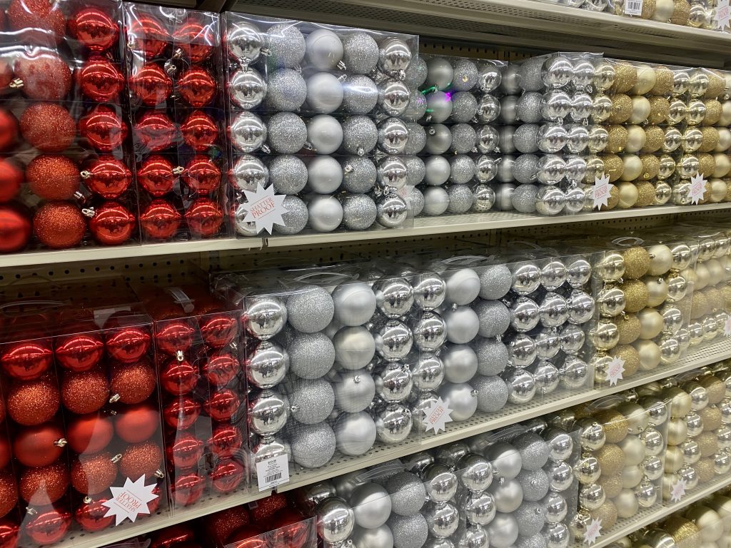 Ball Christmas lights at hobby lobby.