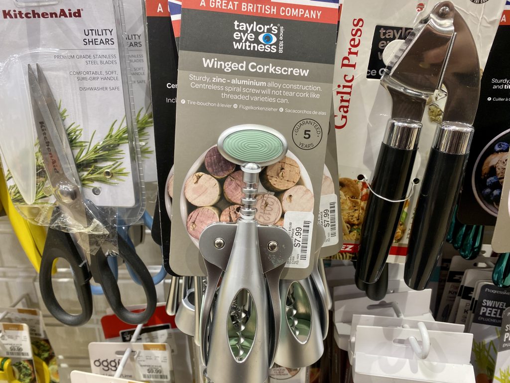 Wine opener at homegoods.