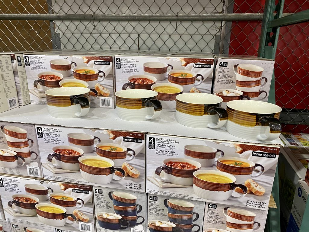 Oversized soup bowls at costco.