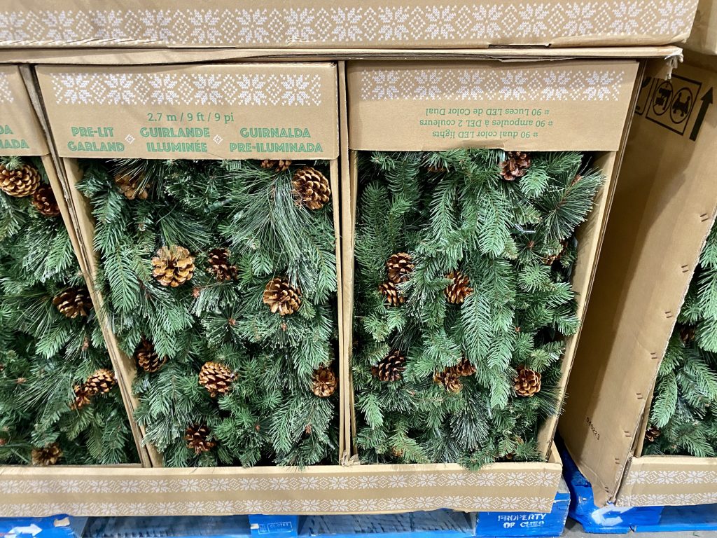 christmas garland at costco.