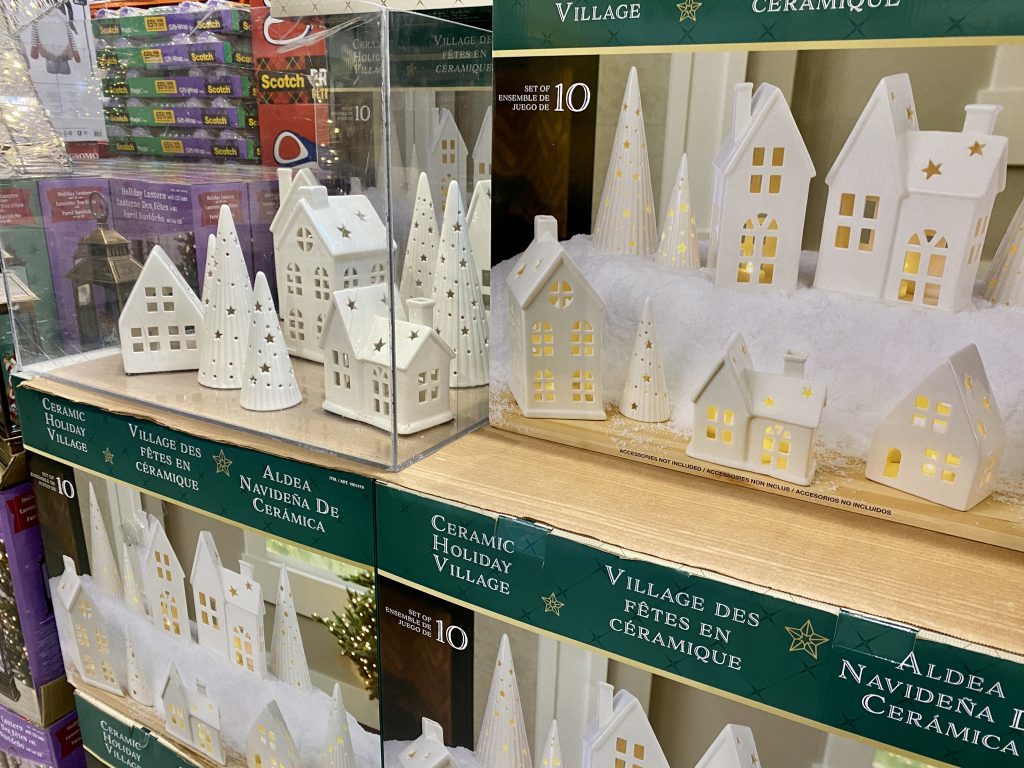 christmas village set at costco.