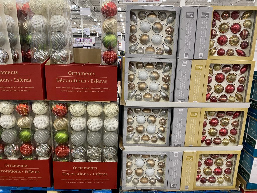 christmas ornaments at costco.