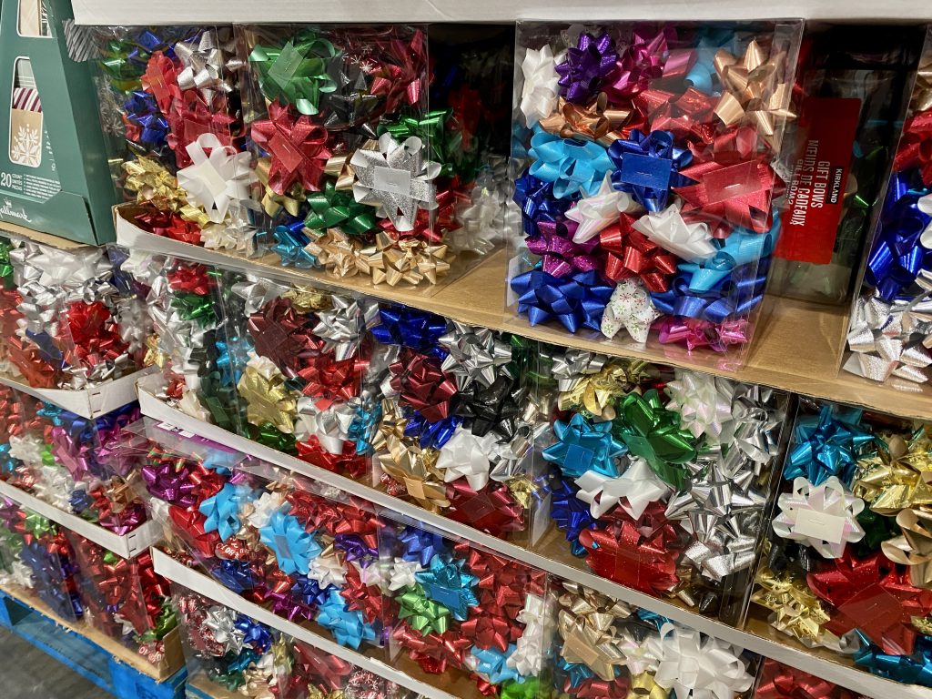 christmas bows at costco.