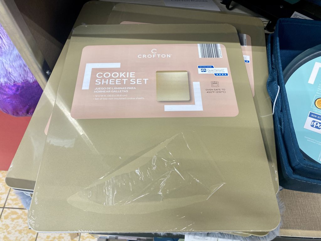 Cookie sheets at aldi.
