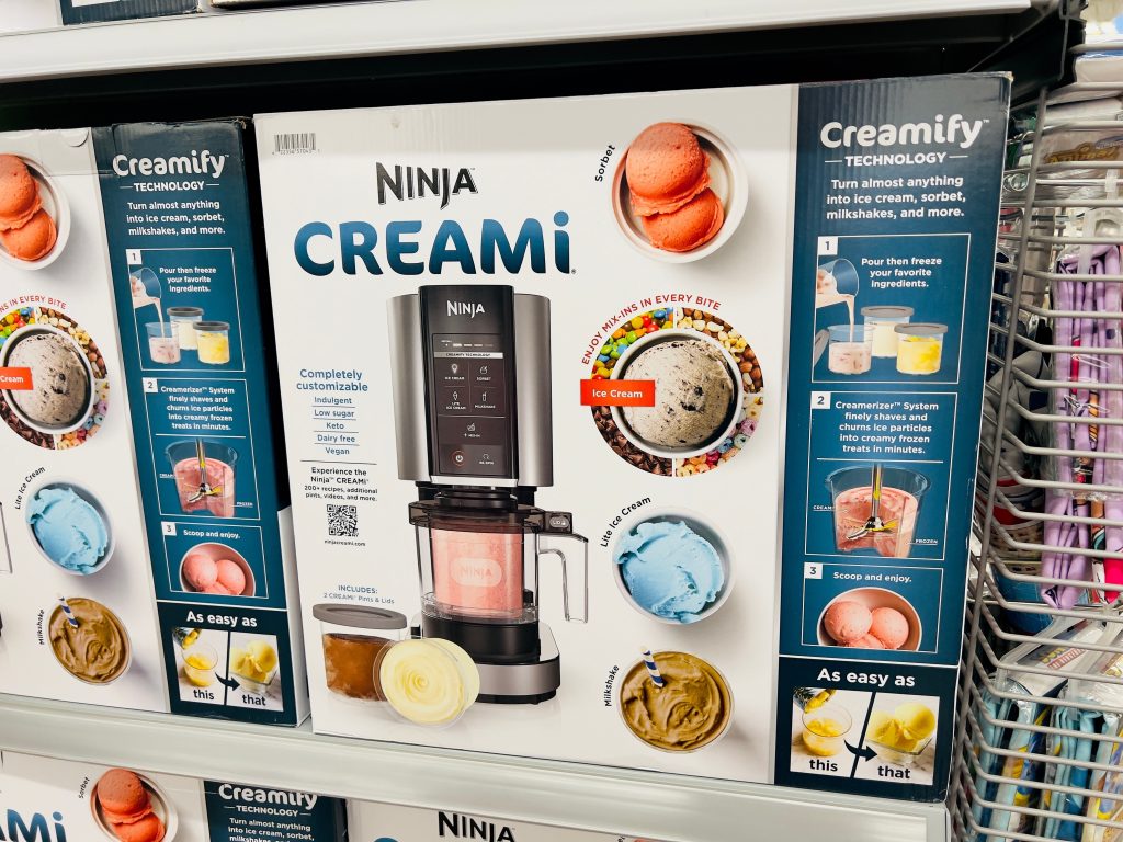 Boxes of Ninja Creamis for sale at store.